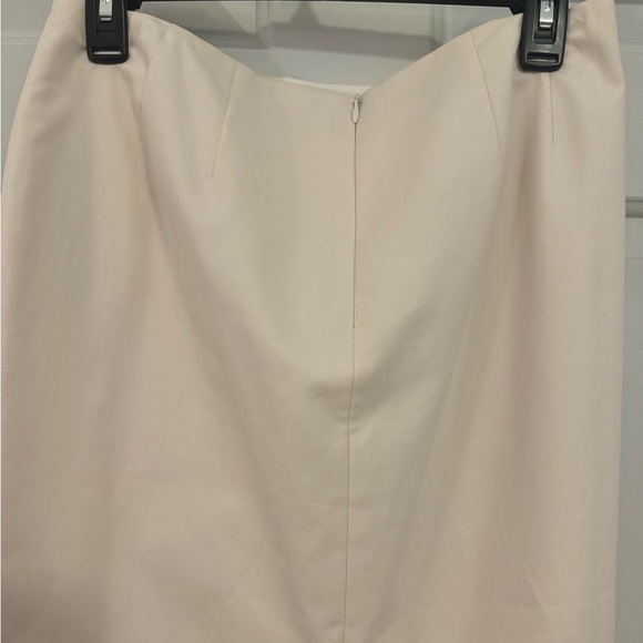 NWT Cream Lafayette 148 New York Midi Skirt Size 10 - Picture 11 of 16